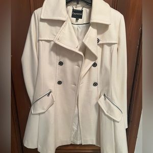 Express white peacoat